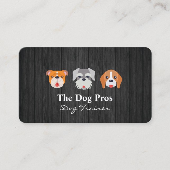Süße Hunde Illustration  Visitenkarte (Vorderseite)