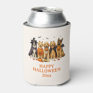 Süße Hunde in Kostümen Halloween Dosenkühler