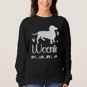 Süße Hunde Liebhaber Dachshund Mama Lustige Mama W Sweatshirt