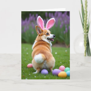Süße Hunde-Osterkarte für lustige Zeiten Karte