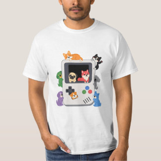 Süße Hunde Retro Game Boy Konsole T-Shirt