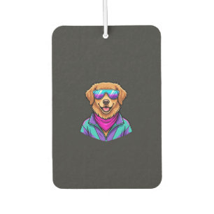 Süße Hunde-Sonnenbrille Retro-Neon-Kunst_1 Autolufterfrischer