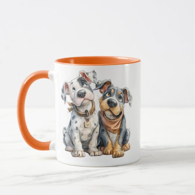 süße Hunde Tasse (Links)
