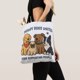 Süße Hunde unterstützen Menschen TDU-Tasche