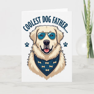 Süße Hunde Vater Lächeln Karte