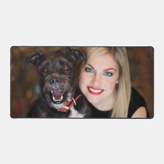 Süße Hundemutter-Foto Schreibtischunterlage (Vorderseite)
