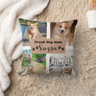 Süße Hundemutter mit individuellem Foto Kissen