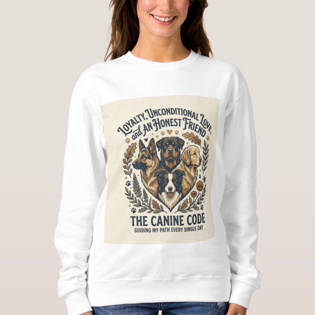 Süße Hundemutter Sweatshirt für Frauen | Cozy Gesc (Vorderseite)