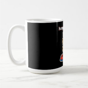 Süße hungrige und launische orange Katze Meme-Aufk Kaffeetasse