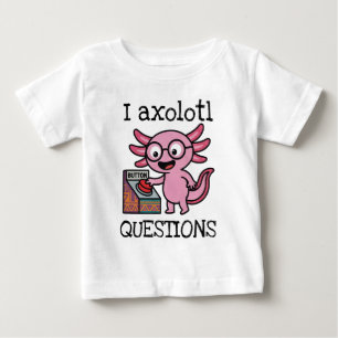 Süße ich Axolotl Fragen aztekisch Oh Nein roter Kn Baby T-shirt