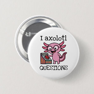 Süße ich Axolotl Fragen aztekisch Oh Nein roter Kn Button