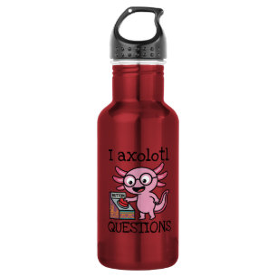 Süße ich Axolotl Fragen aztekisch Oh Nein roter Kn Edelstahlflasche