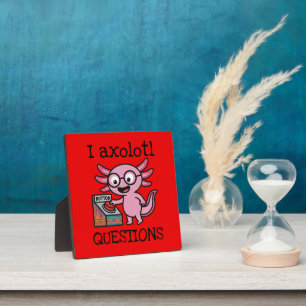Süße ich Axolotl Fragen aztekisch Oh Nein roter Kn Fotoplatte