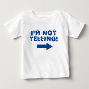 Süße "Ich sag's nicht!"-Zitat mit Pfeil Baby T-shirt