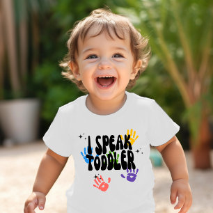 Süße "Ich spreche Kleinkind" Jungen Kleinkind T-shirt