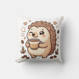 Süße Igel-Kaffeekawaii-Kissen Kissen