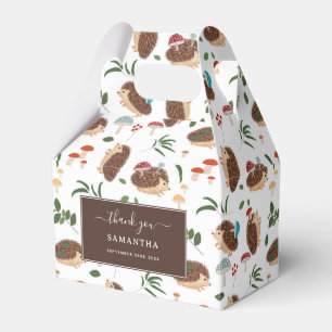 Süße Igelpilze Waldtier Geschenkschachtel