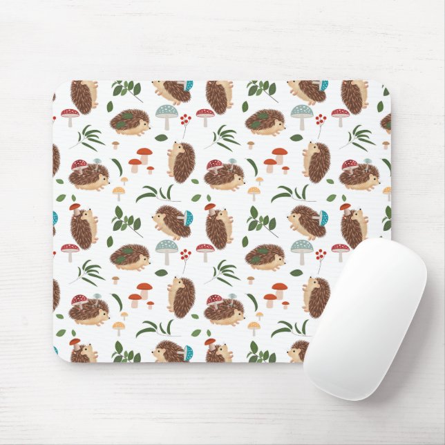 Süße Igelpilze Waldtier Mousepad (Mit Mouse)