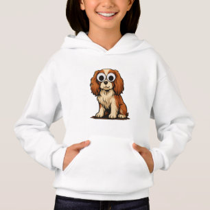 Süße Illustration eines Hundes mit Glubschaugen Hoodie