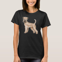 Süße Illustration eines Soft-Coated Wheaten Terrie