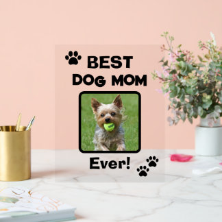 Süße individualisierte beste Hund Katze Mama Mutti Acrylschild