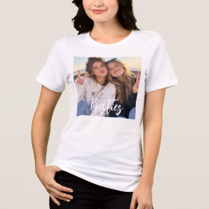 Süße individuelle Besties-Foto Tri-Blend Shirt