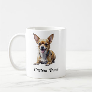 Süße individuelle Chihuahua-Hunde-Kunst für Hundeb Kaffeetasse