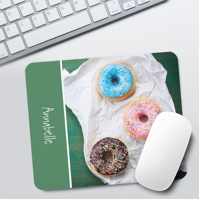 Süße individuelle Donuts-Schule Mousepad (Cute Colorful Donuts Personalized Mouse Pad)