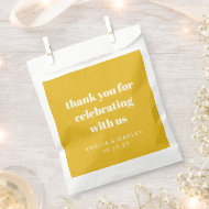 Süße individuelle gelbe Dankeschön-Tüte für Paare Geschenktütchen