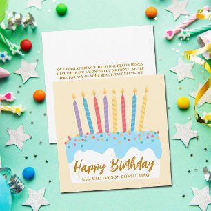 Süße individuelle Geschäft Alles Gute zum Geburtst Karte
