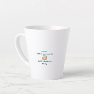 Süße, individuelle Latte-Tasse mit lustigem Text Milchtasse