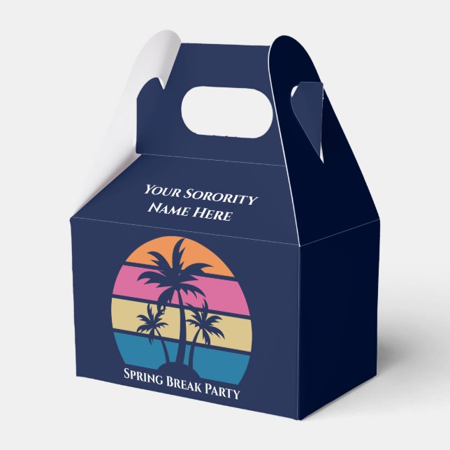 Süße individuelle Schwesternschafts-Strandparty in Geschenkschachtel (Vorderseite)