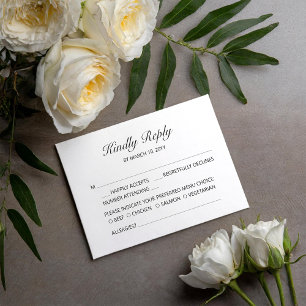 Süße informelle Hochzeits-RSVP-Karte Einladung