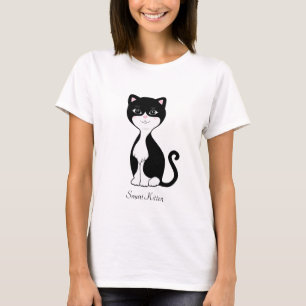 Süße intelligente Smoking-Katze T-Shirt