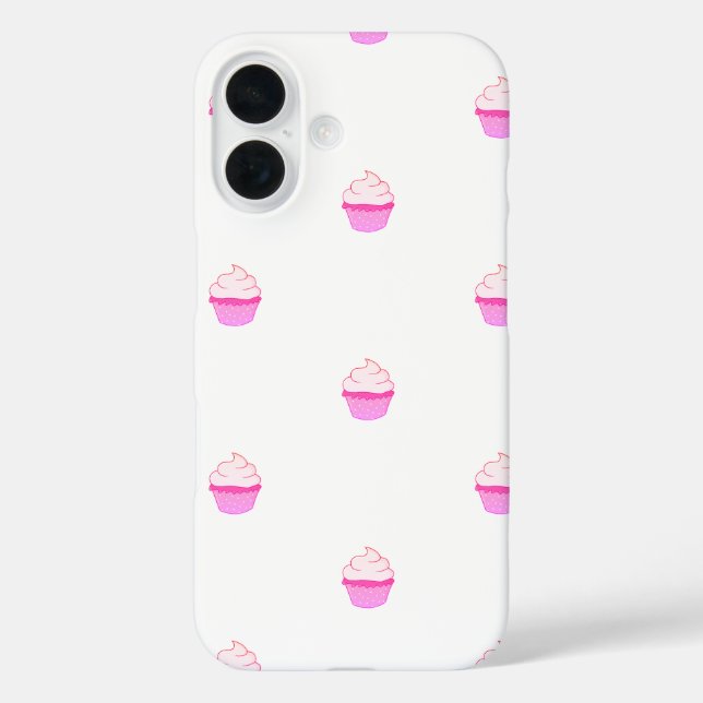 Süße iPhone-Hülle mit rosa Cupcake  Case-Mate iPhone Hülle (Rückseite)