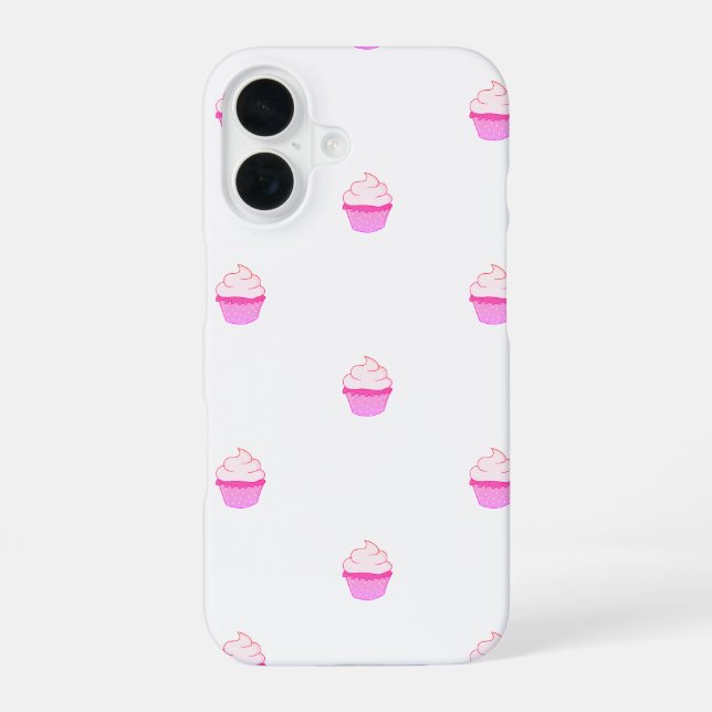 Süße iPhone-Hülle mit rosa Cupcake  iPhone 16 Hülle (Rückseite)
