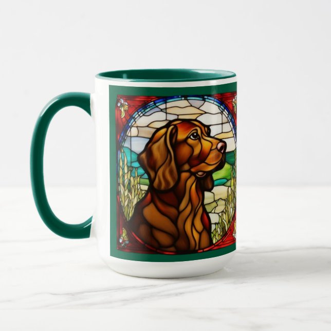 Süße Irish Setter Kaffeetasse (Links)