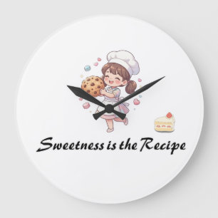 SÜSSE IST DAS REZEPT SÜßES ANIME  GROßE WANDUHR