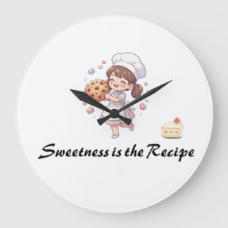 SÜSSE IST DAS REZEPT SÜßES ANIME  GROßE WANDUHR