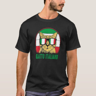 Süße Italienische Katze Stolz Auf Italienisches Er T-Shirt