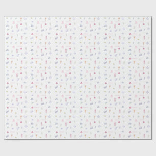 Süße italienische minimalistische Geburtstagsfeie Geschenkpapier