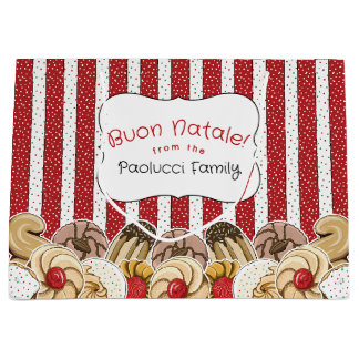 Süße italienische Weihnachtskekse Große Geschenktüte