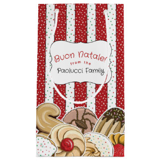 Süße italienische Weihnachtskekse Kleine Geschenktüte