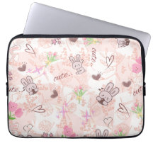 Süße japanische Kawaii-Häschen und rosa Gingham-Ka