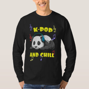 Süße K-Pop-Musik-Panda T-Shirt