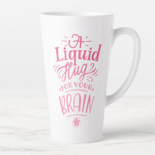 Süße Kaffe-Zitate Rosa Ombre-Kalligrafie Hoch Milchtasse