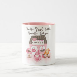 Süße Kaffee-Gnome-Tasse Zweifarbige Tasse