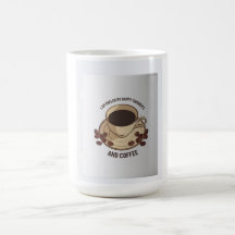 Süße Kaffee-Illustration Keramik-Tasse
