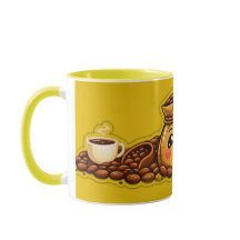 Süße Kaffeebeutel-Tasse | Kawaii-Kaffeebecher
