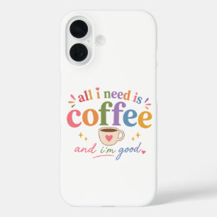 Süße Kaffeeliebhaber iPhone-Hülle iPhone 16 Hülle